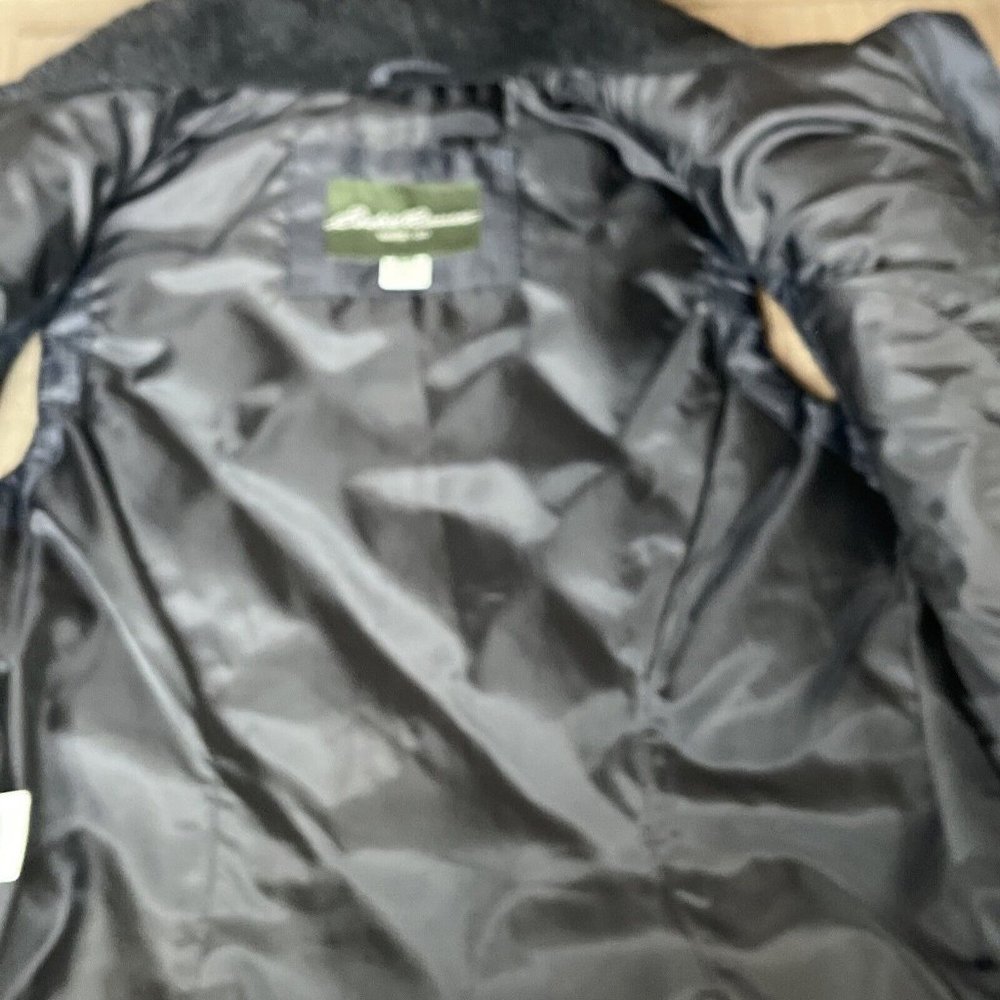 Eddie Bauer Vest Womens Med EB650 Black Goose Down Quilted Puffer Zip Pockets - Picture 14 of 16
